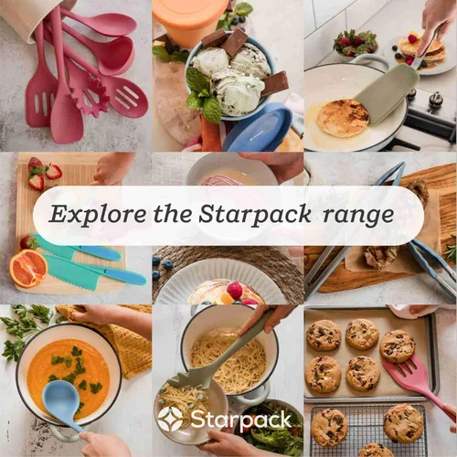 Miniatura 8 de Starpack - Espátula de silicona 'Scrape & Stir' (8 pulgadas) – Juego de espátulas resistentes al calor 600°F – Espátulas de cocina de grado