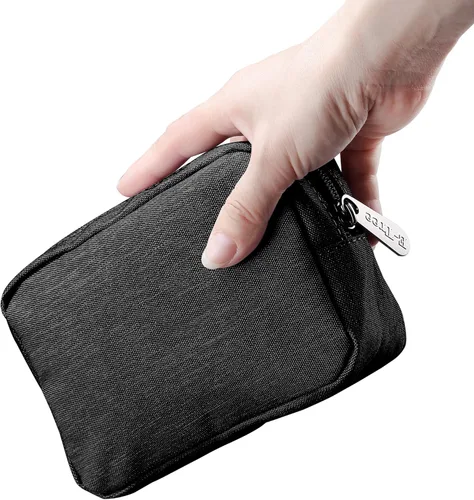Miniatura 11 de E-Tree Bonita bolsa pequeña, bolsa de cosméticos de maquillaje, bolsa de maquillaje para bolso, bolsa de aseo con cremallera, organizador Colorido