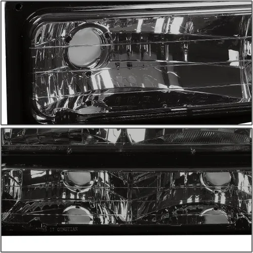 Miniatura 3 de DNA Motoring Conjunto de faros delanteros (lado del conductor y del pasajero), Compatible con 92-99 Chevy GMC C/K 1500 2500 Suburban Yukon