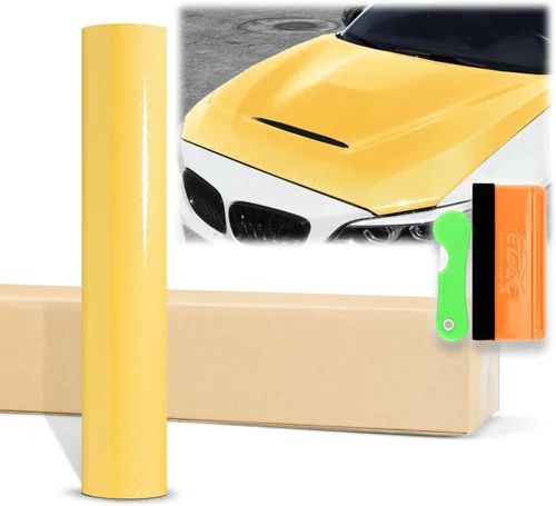Miniatura 22 de EZAUTOWRAP - Adhesivo revestidor de vinilo muy brillante de fibra de carbono 7D prémium con juego de herramientas, lámina de calcomanía con Gris
