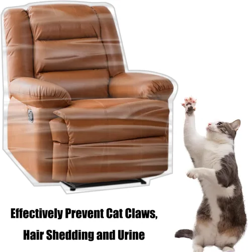 Miniatura 2 de Imperius Funda para sillón/sillón reclinable, resistente al agua, transparente, gruesa, resistente, cubierta protectora de plástico impermeable