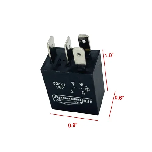 Miniatura 3 de Relé de arranque multiusos Spst de 12vdc 30amp de 4 pines, relés de reemplazo automotriz