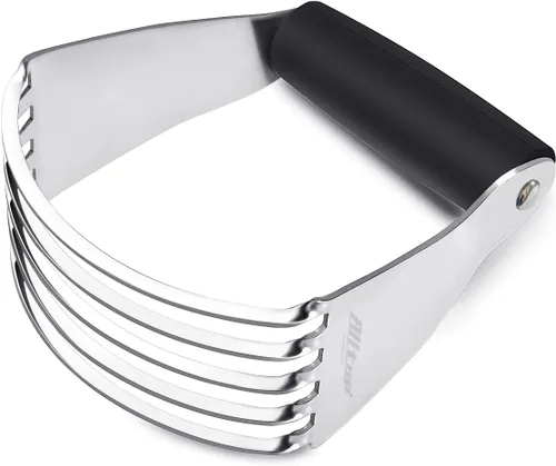 ALLTOP Mezclador Cortador de Grasa para Repostería, Machacador de Masa de Acero Inoxidable para Mantequilla, Galletas, Hornear, Amasar, Masa,