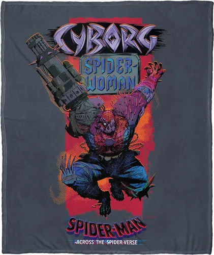 Miniatura 7 de Northwest Spider-Man - Manta de seda táctil, 50 x 60 pulgadas, color verde Spider Punk Araña Punk Verde
