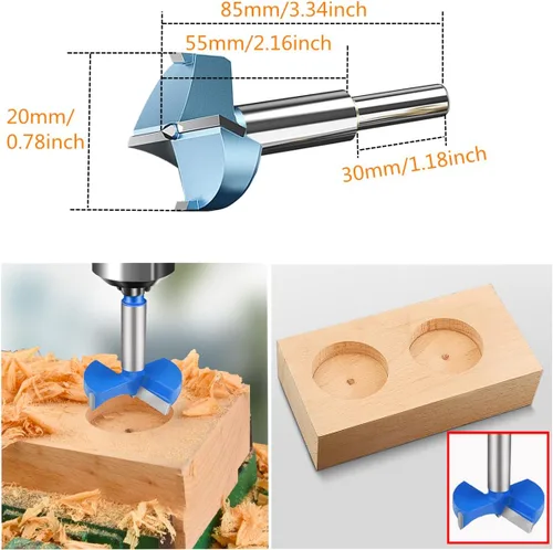 Miniatura 5 de Cajón de lengüeta de bloqueo automático, cajón y broca para muebles, cerradura de escaparate, diámetro de perforación: 3/4 pulgadas/0.748 in