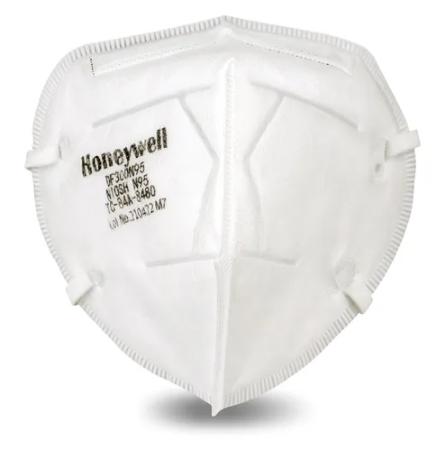 Honeywell Safety DF300 H910P N95 Respirador desechable de pliegue plano, caja de 50 unidades (DF300H910N95)