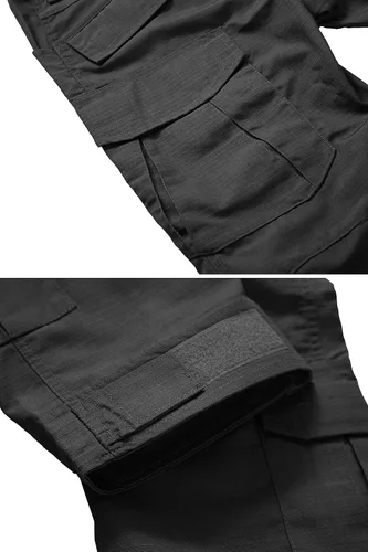 Miniatura 7 de TRGPSG Pantalones tácticos para hombre, pantalones de senderismo, pantalones cargo de camuflaje militar, pantalones de trabajo casuales