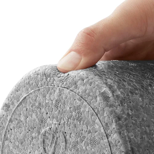 Miniatura 4 de Philosophy Gym Rodillo de espuma de alta densidad de 24 pulgadas para ejercicio, masaje, recuperación muscular, redondo, gris