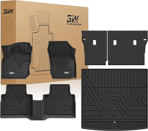Miniatura 12 de 3W Alfombrillas de piso y forro de carga compatibles con Mazda CX-50 2023 2024 2025 (no para híbrido), forros TPE para todo clima, juego completo