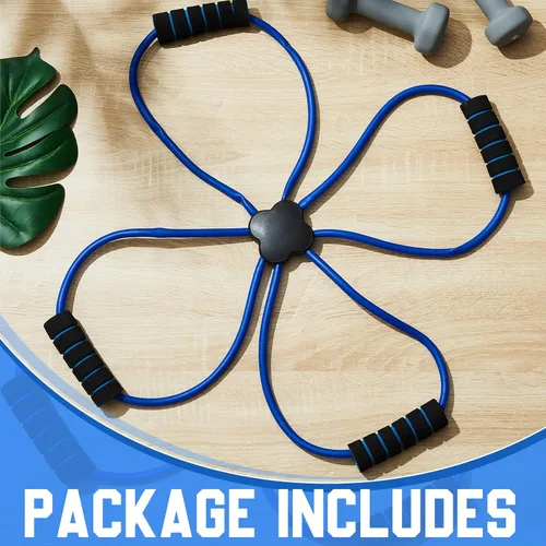 Miniatura 3 de Junkin Pilates Reformer - Banda de resistencia cruzada para ejercicio, bandas de tubo de bucle elástico con agarre cómodo, equipo de fitness