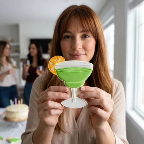 Cortador de galletas de vidrio Margarita, 4.25 pulgadas, fabricado en Estados Unidos por Ann Clark