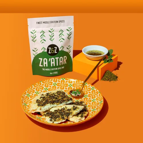 Miniatura 2 de Za'atar by Z&Z Mezcla de especias Za'atar con especias Zaatar, zumaque y semillas de sésamo tostadas Condimento Za'atar para panes, ensaladas