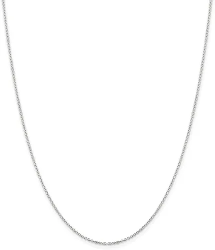 Miniatura 3 de Collar de plata de ley con diseño de lazo negro de 0.945in