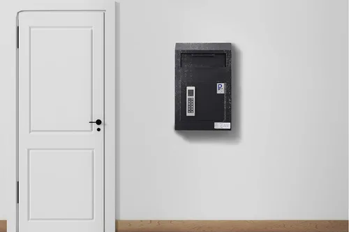 Miniatura 5 de ProtexSafe Wall Mount Drop Box (WDS-150E II), bisagra de piano, sugerencias seguras, boletas, llaves, correo, dinero, cheques de alquiler y más