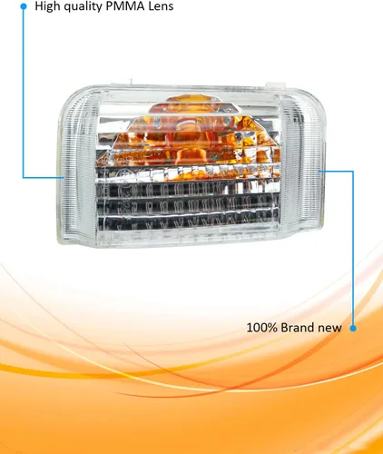 Miniatura 4 de Indicador de espejo lateral izquierdo para conductor, carcasa de luz de señal de giro Compatible con ProMaster 1500 2500 3500 2014-2021