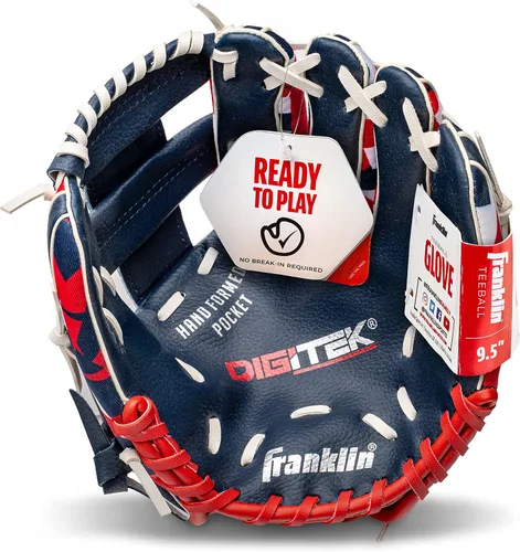 Miniatura 2 de Franklin Sports Kids-Baseball Gloves - RTP Child's Tball Glove - Boys + Girls Teeball Mitt Set - Kids + Toddler - Right or Left Hand Throw - 9.5