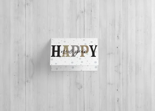 Miniatura 3 de Red Door Inspirations Tarjeta de felicitación de feliz año nuevo 2023, fabricada en los Estados Unidos (paquete de 25 unidades)
