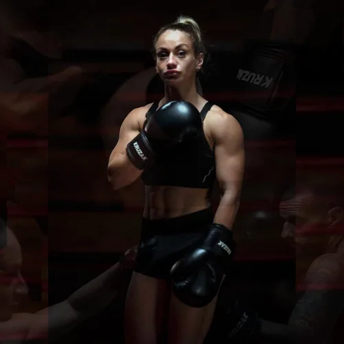 Miniatura 6 de Kruzak - Juego de guantes de boxeo y guantes de boxeo para kickboxing y Muay Thai MMA, kit de fitness con almohadillas de boxeo para artes marciales