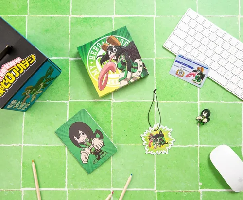 Miniatura 8 de JUST FUNKY My Hero Academia Looksee Mystery Blind Box, Tsuyu Asui Incluye 5 coleccionables temáticos