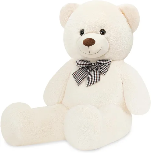 Miniatura 16 de Oso de peluche gigante de 47 pulgadas, animal de peluche marrón grande de 4 pies, oso de peluche de chocolate suave, regalos para novias, niños