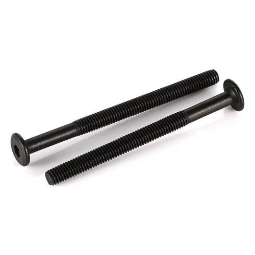 Miniatura 9 de Tornillos avellanados de cabeza plana M8-0.049 x 1.575 in para muebles, silla, mesa, escritorio, cuna, acero al carbono, óxido negro, totalmente