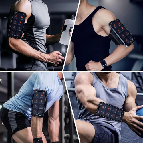 Miniatura 7 de Brazalete soporte para teléfono con rotación de 360° y desmontable, compatible con iPhone 15/14/13/12/Pro/Pro, etc., para Samsung y más, se adapta a