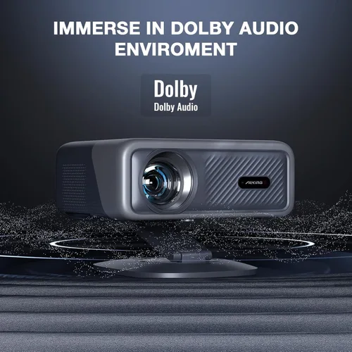 Miniatura 5 de [Compatible con Netflix y Auto Focus] Proyector Inteligente AuKing con Wifi y Bluetooth, Proyector con Enfoque Automático y Corrección Keystone 4K