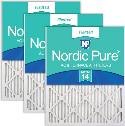 Miniatura 63 de Nordic Pure Filtros de aire para horno MERV 6 de 18 x 25 x 1 pulgadas (tamaño real: 17 1/2 x 24 1/2 x 3/4), color verde poliéster MERV 6, reduce