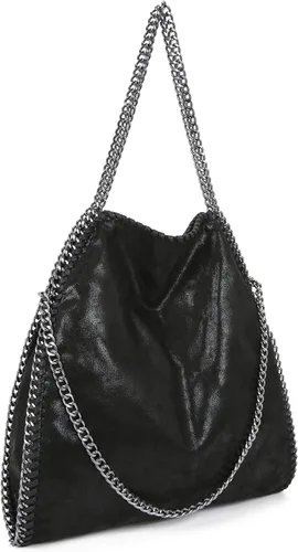 JOTHIN Bolso grande para mujer, bolso cruzado con cadena, bolso de mano de diseñador para mujer, bolso de hombro (negro)