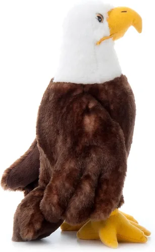 Miniatura 13 de The Petting Zoo Peluche de águila calva, regalos para niños, animales salvajes del zoológico Onez, juguete de peluche de águila calva de 12 pulgadas