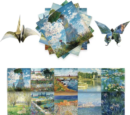 Miniatura 20 de Kit de papel de origami, 100 hojas de 2.47 oz/m², 6 pulgadas, cuadrados, de doble cara, 100 colores sólidos vívidos para manualidades a mano, papel