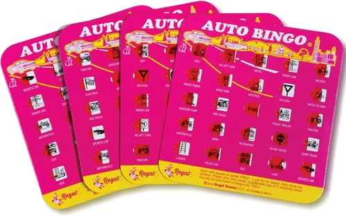 Miniatura 8 de Regal Games Juego de bingo de carreteras interestatales para viaje, cartas de bingo para vacaciones familiares, viajes en automóvil y viajes por