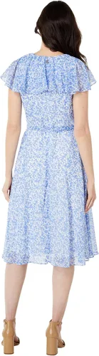 Miniatura 3 de Tommy Hilfiger Vestido midi con capa floral para mujer