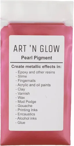 Miniatura 10 de Art 'N Glow Pigmento en polvo de perla de mica, 0.88 onzas, pigmento de perla fina para resina epoxi, gran opción para creativos, pinturas