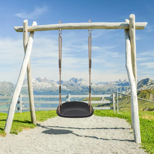 Miniatura 8 de SELEWARE Asiento de columpio resistente para adultos y niños, columpio de árbol con cuerdas a prueba de clima, accesorios para patio trasero