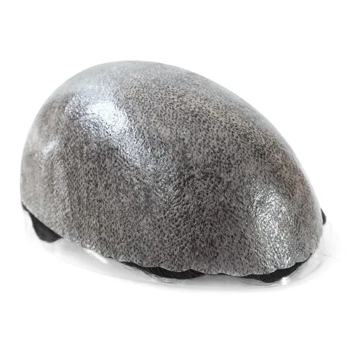 Miniatura 6 de HAIR NATURE Sistemas de reemplazo de cabello humano Toupee para hombre, 0.005 in, inyectado de piel de polietileno, pelucas reales para hombres, #7