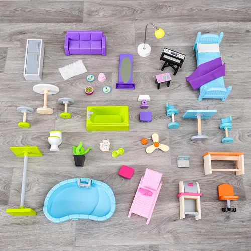 Miniatura 7 de KidKraft Casa de ciudad para muñecas con muebles para niñas