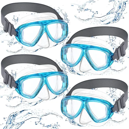 Miniatura 19 de Flutesan Gafas de natación para niños y jóvenes con cubierta para la nariz, correa elástica, máscara de buceo, natación, impermeable, gafas