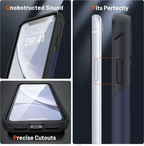 Miniatura 349 de Jeylly Funda para iPhone SE/Funda para iPhone 5S, Exterior de Plástico Duro que Absorbe Golpes + Interior de Silicona de Goma Defensor contra