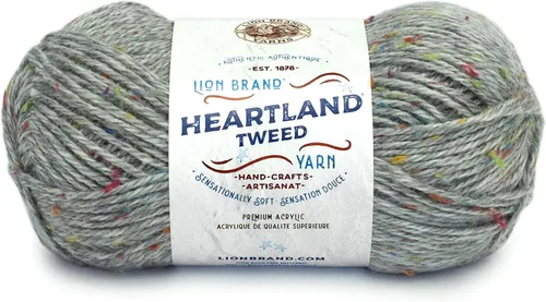 Miniatura 40 de Lion Brand Yarn Heartland Yarn - Hilo multicolor para tejer, tejer y tejer, paquete de 3, color congaree