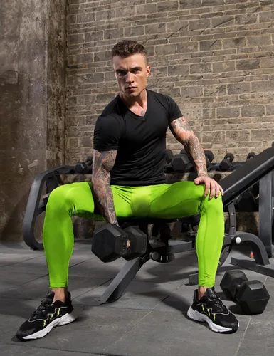 Miniatura 79 de SPVISE Pantalones de compresión para hombre, leggings para deportes, gimnasio, mallas atléticas frescas y secas, capa base para correr, fútbol