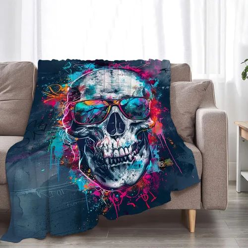 Miniatura 145 de Manta de Polilla Suave y Esponjosa de Vellón Gótico Mariposa Luna Mantas Decorativas Acogedoras y Cálidas de Franela de Felpa Regalos para Niños