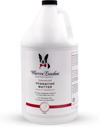 Warren London Acondicionador hidratante sin enjuague para mascotas para perros | Loción para piel y pelaje | Acondicionador de aloe para cachorros y