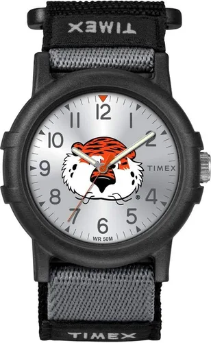 Miniatura 31 de Timex Reloj unisex Collegiate Recruit de 1.496 in - Tennessee Volunteers con correa de tela negra Texas Tech Red Raiders