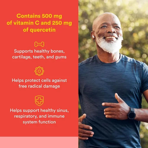 Miniatura 2 de Natural Factors C Extra + Quercetina Bioflavonoides - Suplemento antioxidante para la salud inmunológica - Vitamina C y antioxidantes - Sin gluten