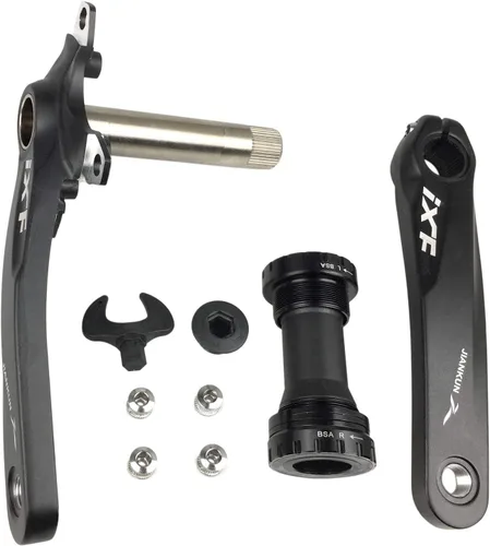 Juego de bielas para bicicleta, 6.693 in 104 BCD - Juego de manivela de bicicleta de montaña con soporte inferior y pernos de plato para bicicleta