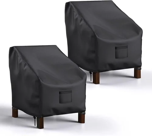 Mrrihand - Fundas impermeables para sillas de patio, fundas para asiento profundo, resistentes al aire libre (31 pulgadas de ancho x 38 pulgadas de