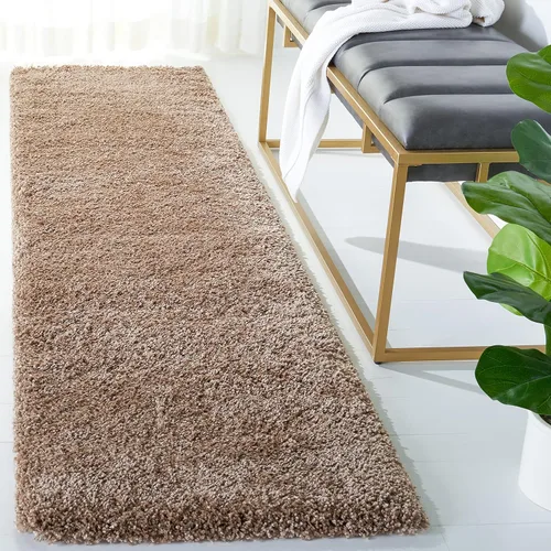 Miniatura 110 de SAFAVIEH Accent Rug 2'x3' - Milan Shag Collection - Modern Design, Dark Beige, Ultra Plush Thick Pile, Ideal for Bedroom, Nursery, Living Room