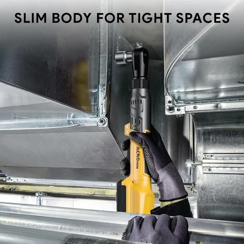 Miniatura 6 de ACROPOW Llave de trinquete inalámbrica de 3/8", compatible con batería DEWALT 20V MAX, motor eléctrico de trinquete sin escobillas de 74 pies-libras