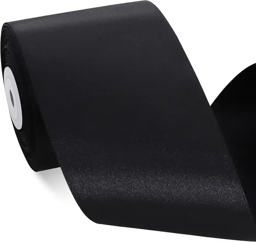 Miniatura 26 de TONIFUL - Cinta de satén de oro rosa de 2 pulgadas x 25 yardas de ancho, rollo de cinta de satén sólida para manualidades, cinta para silla